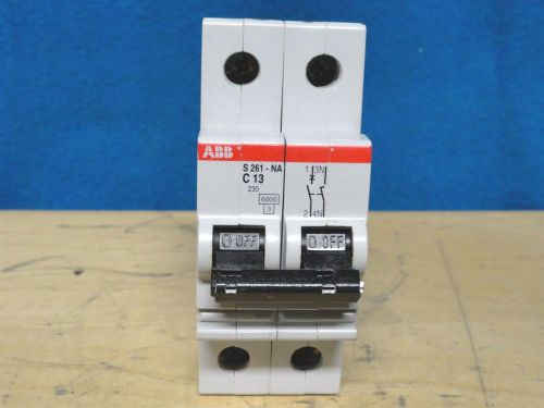 Abb * circuit breaker * part number  s261-na * c13 * 2 poles * new!!!  no box for sale