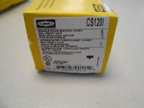 Hubbell cs120i 20 amp 120/277 volt switch for sale