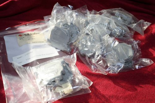 DB25 Plastic Hood, with hardware &amp; Strain Releif CZ Labs 1125HS Lot of 10