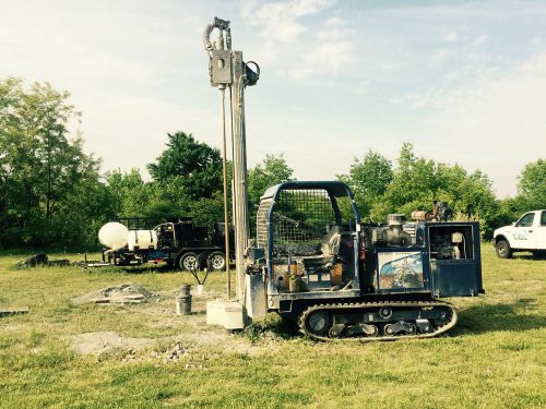Gl300 rubber tracked drill geothermal w/ support trailer for sale