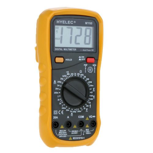 Digital multimeter ac/dc current voltage resistance tester professional my60 for sale