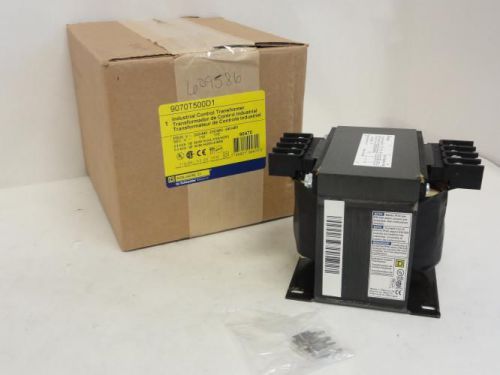 151410 New In Box, Square D 9070T500D1 Industrial Control Transfromer, .5KVA