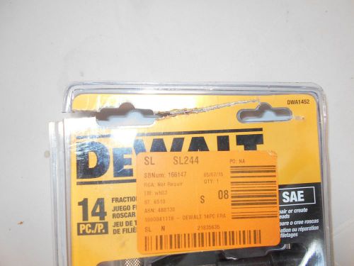 Dewalt model # dwa1452 internet # 204787378 store sku # 1000041118 fractional ta for sale