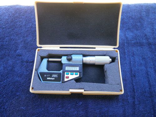 MITUTOYO OUTSIDE ELECTRONIC MICROMETER MODEL No. 293-765 O-1 INCH/0-25mm