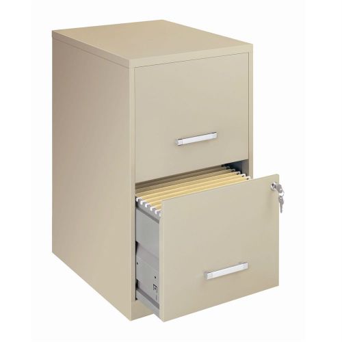 Locking New 2-Drawer Vertical File Cabinet in Putty Color