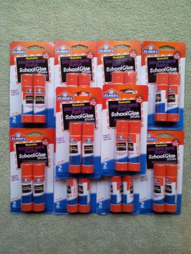 Lot Of Ten New 2 Pack Elmer&#039;s Disappearing Purple School Glue Sticks Washable