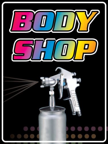 PAS448 Body Shop Advertise Aluminum Road Parking Shop Sale Sign 9&#034;x12&#034;
