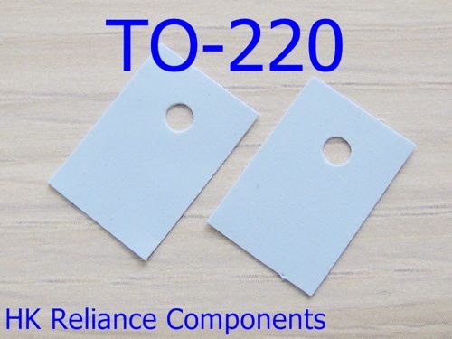 TO-220 13x18mm Silicone Rubber Sheet Insulator for Transistor Heatsink  x50 pcs