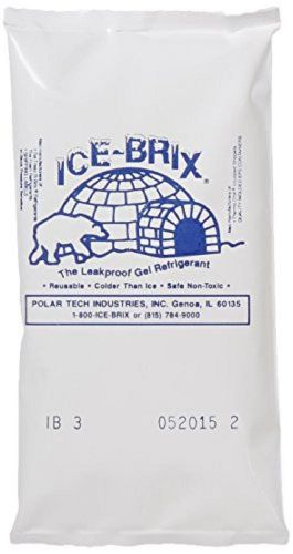 5&#034; x 2 3/4&#034; x 3/4&#034; - 3 oz. Polar Tech Ice-Brix™ Cold Packs (Case of 96)