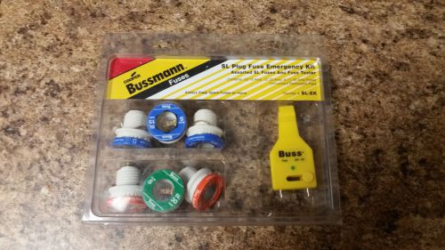Bussmann sl plug fuse emergency kit, rejection base, time-delay sl-ek for sale