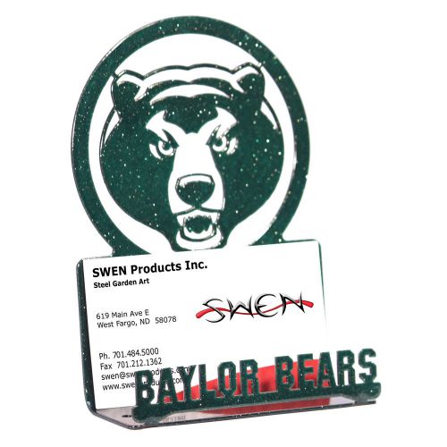 SWEN Products BAYLOR BEARS Metal Business Card Holder