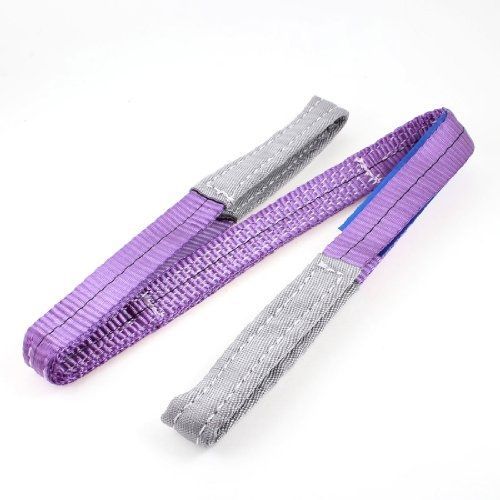 1m 30mm width eye to eye nylon web lifting strap tow strap purple for sale