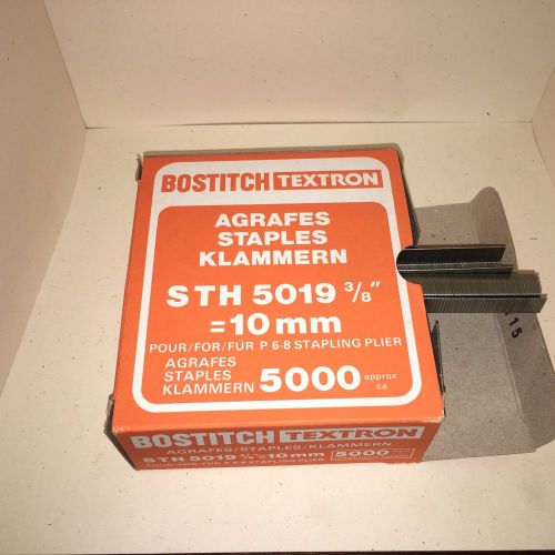 Bostitch Textron STH 5019 - 3/8&#034; Galvanized Staples - Box of 5000 Made in France