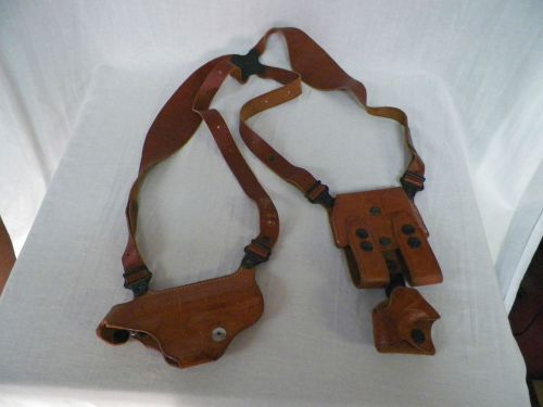 Galco Leather Shoulder Holster 274 Clip Holder SCL22 Handcuff Holder SC72