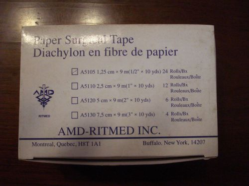 AMD RITMED A5105 Paper Surgical Tape 1/2&#034; x 10 yds.