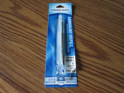 Paper Mate Ballpoint Pen Refill Lubriglide Medium 1.0mm Blue Color 49124