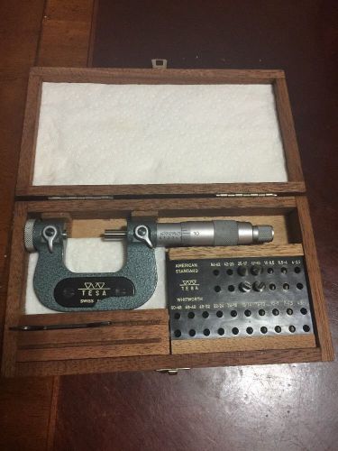 Tesa brown sharpe 0-1 inch thread micrometer swiss made for sale
