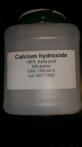 Calcium Hydroxide, &gt;95%, Extra pure, 500 gm