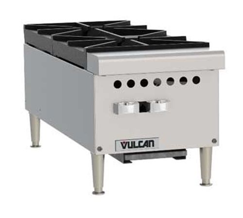 Vulcan VCRH12 Hotplate gas countertop 12&#034; (2) 25,000 BTU open burners