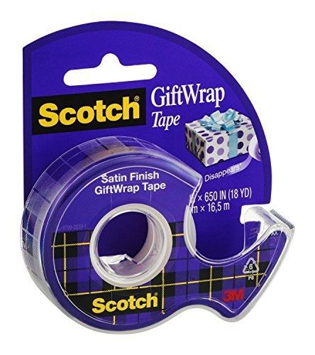 3M Giftwrap Tape, 3/4 in x 650 Inches (15) - 6 Count