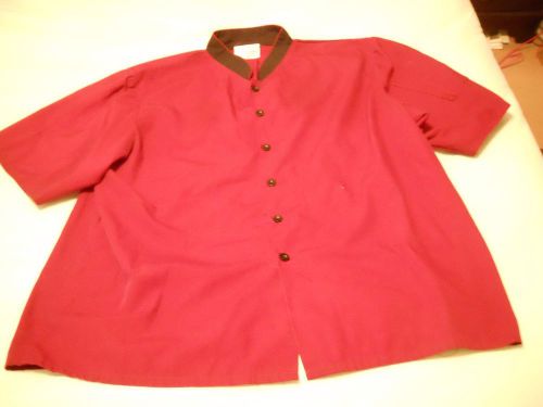 HAPPY CHEF &#039;Burgundy&#039; Button-Up Chef Jacket...Style #503TP...Size/XL