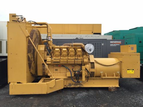 -900 kW Caterpillar Generator, 12 Lead Reconnectable, Skid Mounted, Only 75 H...