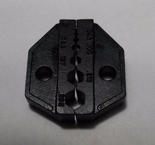 Hex die .255&#034; .213&#034; lmr240 195 rg8x mini8 rg58 59 rf coaxial cable crimper tool for sale