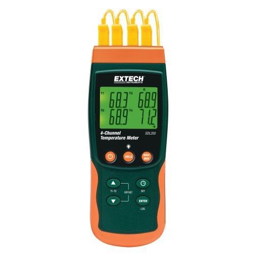 Extech sdl200 4-channel thermometer sd logger for sale