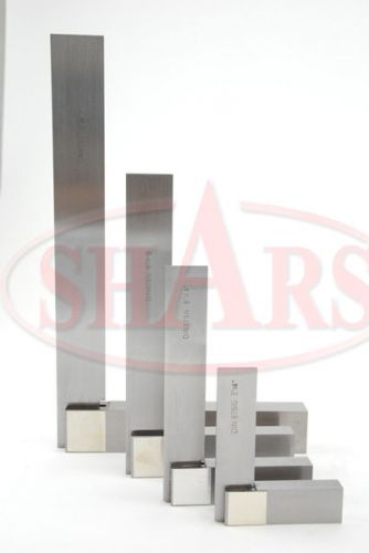 SHARS PRECISION STEEL HARDENED 4,6,9,12&#034; MACHINISTS WORK SHOP SQUARES SETS NEW