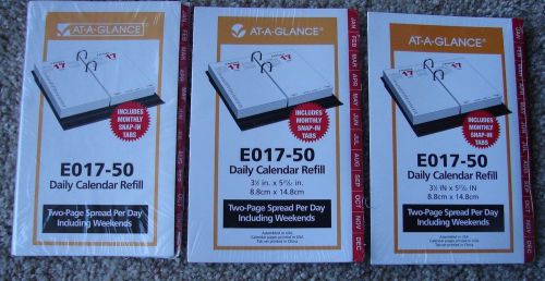 4 At a Glance E017-50 2016 Daily Calendar Monthly snap-in tabs for #17 base NIP