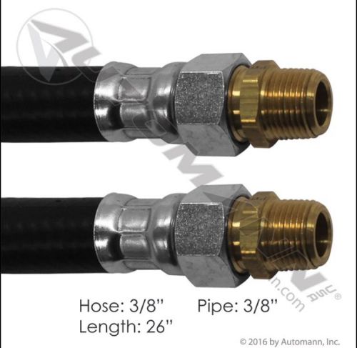Air hose assembly 3/8&#034; 3/8&#034; swivels-26&#034; l automann 177.73626 for sale
