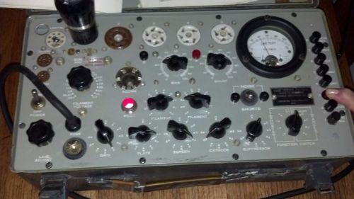 Vintage US Army TV-7/U Military Hickok Mutual Conductance Tube Tester Working