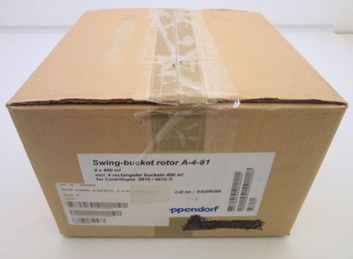 Eppendorf A-4-81 Swing Bucket Rotor with Buckets for 5810/R, Cat # 022638602