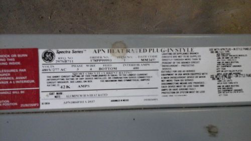 General electric spectra series panel with 7 pre-installed breakers for sale