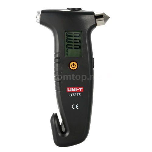 Uni-t handheld digital tire pressure gauge with safety hammer &amp; flashlight g8w1 for sale