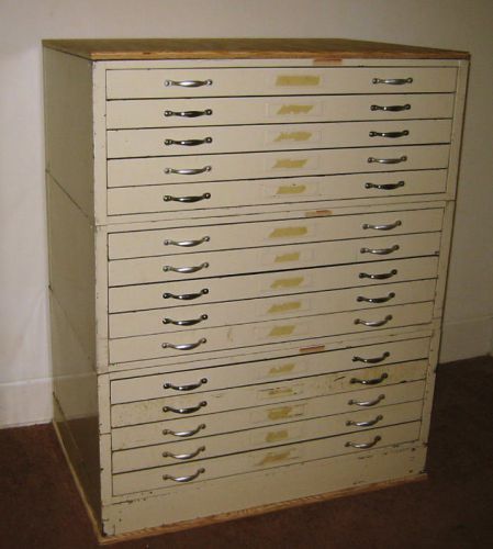 15-Drawer Flat File Cabinet