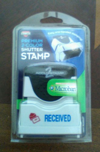 Cosco Premium 2-color shutter stamp &#034;RECEIVED&#034; handle infused with Microban