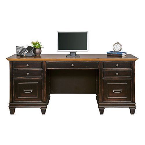 Martin Home Office Desks Furniture Hartford Credenza Brown - Fully Assembled New