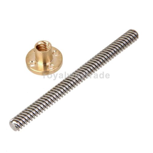 3d printer accessory stainless steel t8-2-d8 trapezoidal lead screw length 100mm for sale