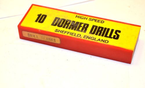 10 nos dormer uk 4.25 mm dia. x 4&#034; long hss straight shank drill blanks wr14ad5a for sale