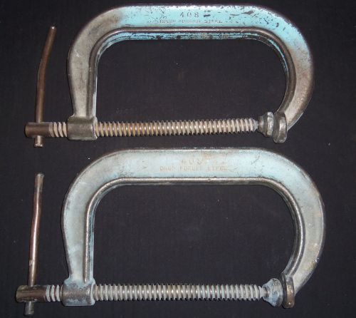 A PAIR OF WILTON 408 C-CLAMPS
