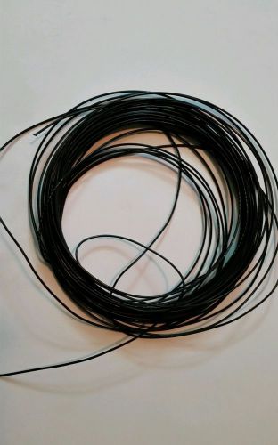 18 AWG Black High Strand Silver Core Teflon Wire - SOLD BY THE FOOT.