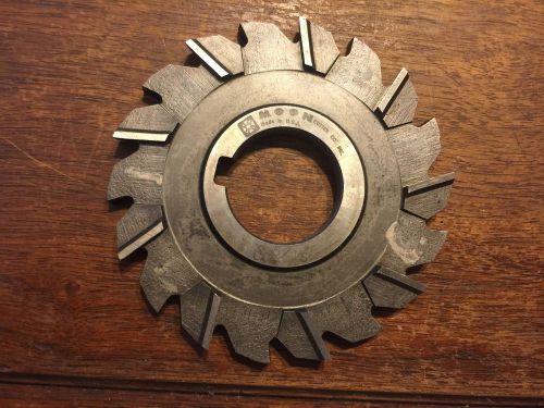 Moon 4&#034; x 5/16&#034; x 1-1/4&#034; Staggered Tooth Side Milling HSS Cutter