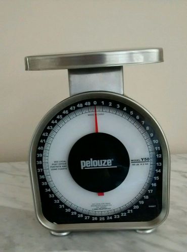 PELOUZE 50 POUND SHIPPING/KITCHEN SCALE, MODEL Y50, VERY ACCURATE, HEAVY DUTY