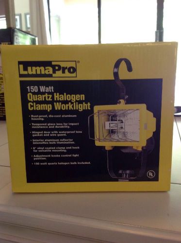 Luma Pro 150 Watt Quartz Halogen Clamp Worklight