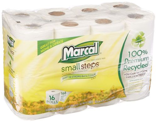 Marcal Small Steps MRC1646616PK 2-Ply 100-Percent Premium Recycled Toilet Tis...