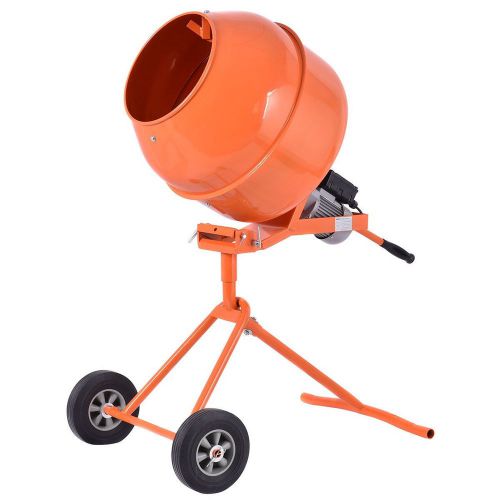 Portable 5cuft electric concrete cement mixer barrow machine 1/2hp mixing mortar for sale