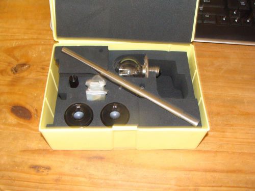 TOPCON SLIT LAMP ACCESSORY CASE WITH SPARE PARTS. EXCELLENT CONDITION. NEVER USE