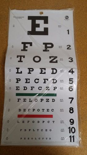 Grafco 1240 snellen hanging eye chart - 20&#039; distance for sale