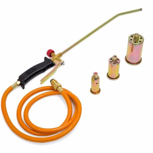 New portable propane weed torch burner fire starter ice melter melting w nozzles for sale